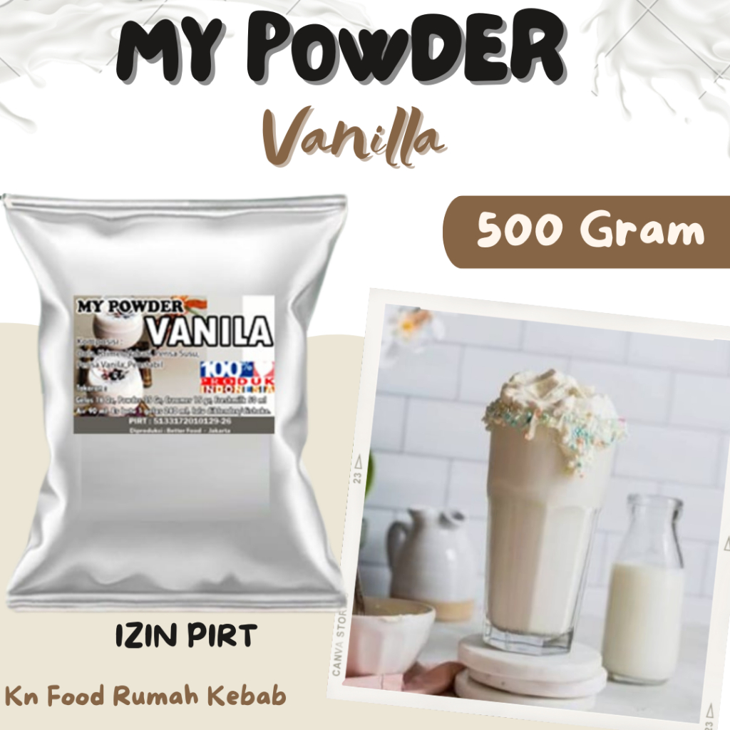 

Bubuk Minuman Vanilla 500gram - Vanila Powder Drink
