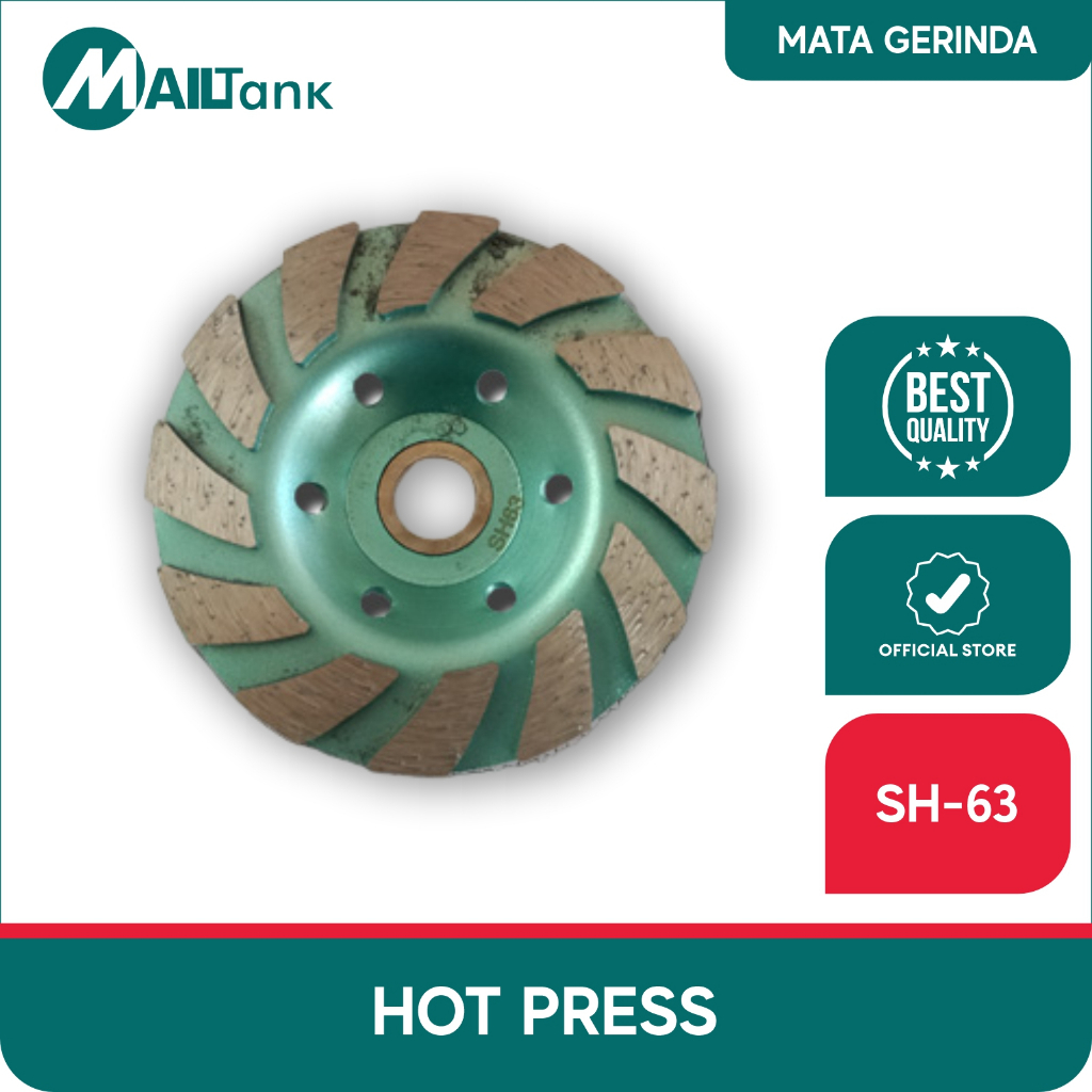 Mailtank Diamond Cup Grinding Wheel Turbo 4 inch SH63 1PCS