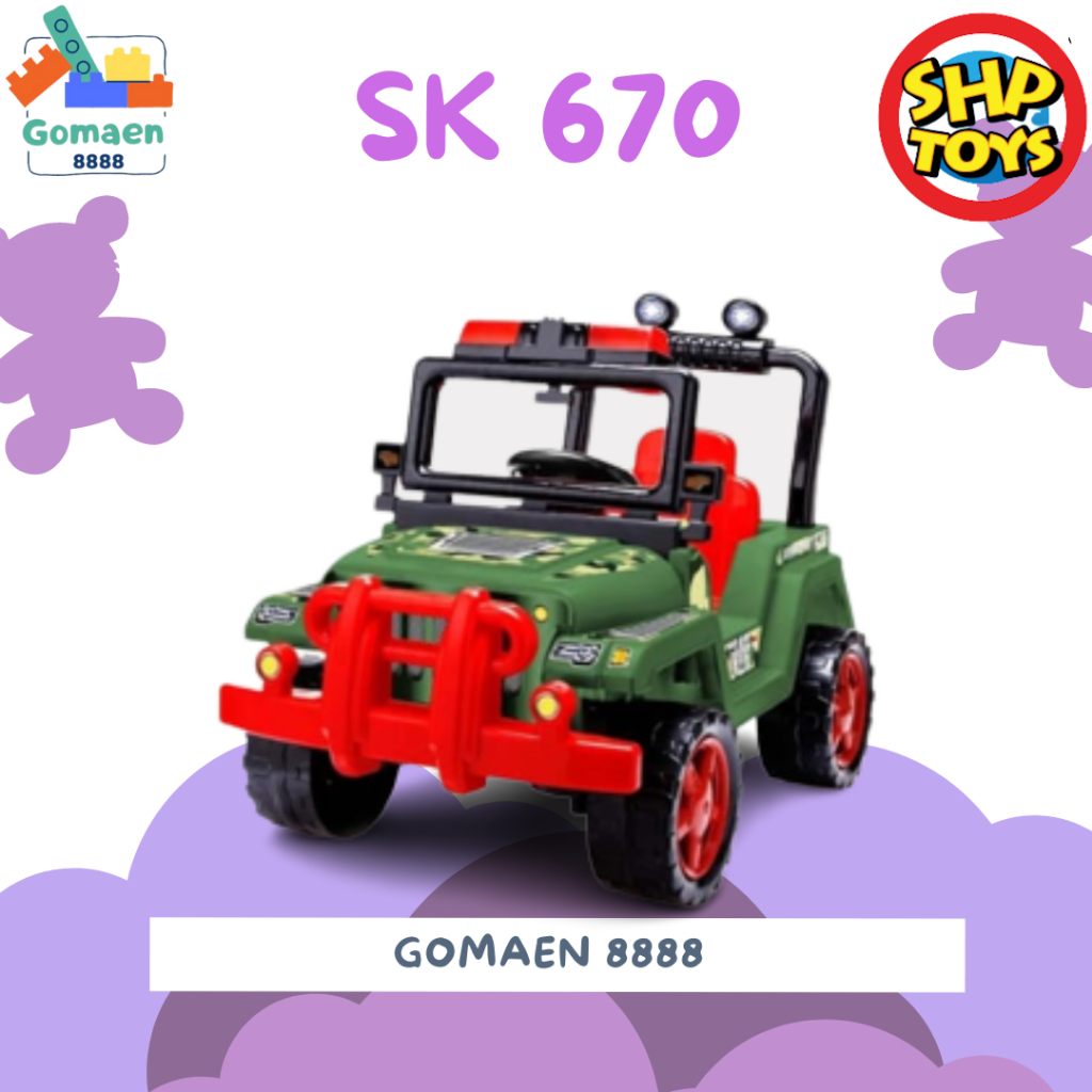 Mainan Mobil Dorong Anak Jeep SK 670 - SHP Toys Mobilan Dorong Tentara