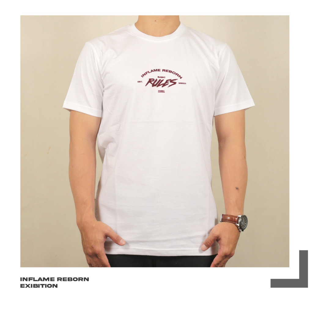kaos distro original INFLAME Bandung model aplikasi INFLM 32