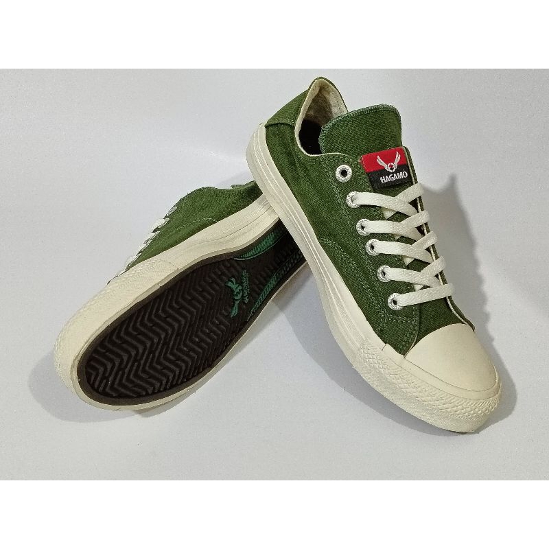 HAGAMO INDONESIA - HAGAMO GALAXY LOW ARMY - Sepatu Sneakers Casual Original Brand Lokal - Sepatu Edg
