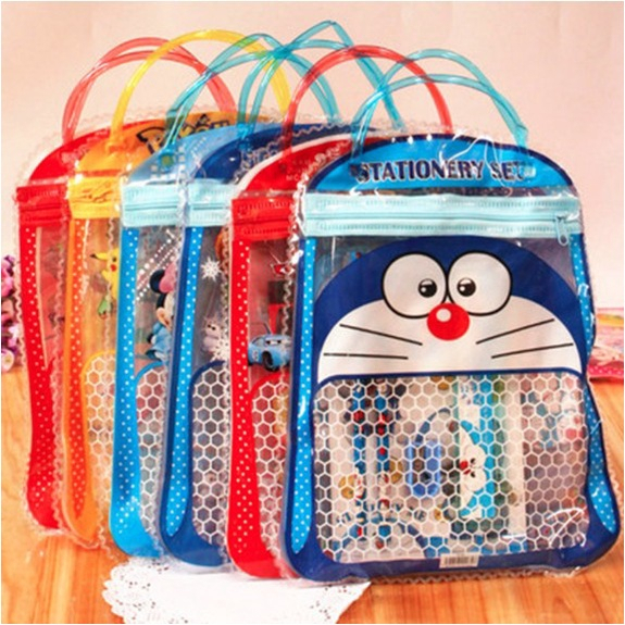 Rizkyonline88 Stationery Set Free TAS / 7 in 1 Alat Tulis Set tas STY05