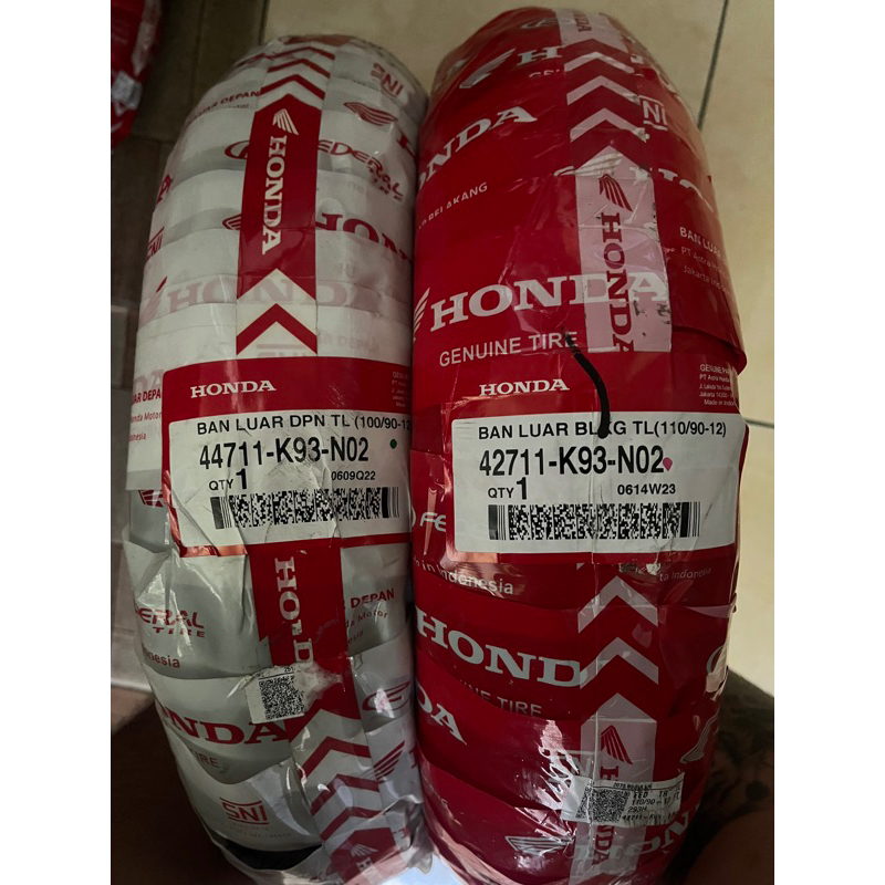 BAN LUAR 100/90 - 110/90 RING 12 DEPAN BELAKANG SCOOPY DONAT / SCOOPY 2021