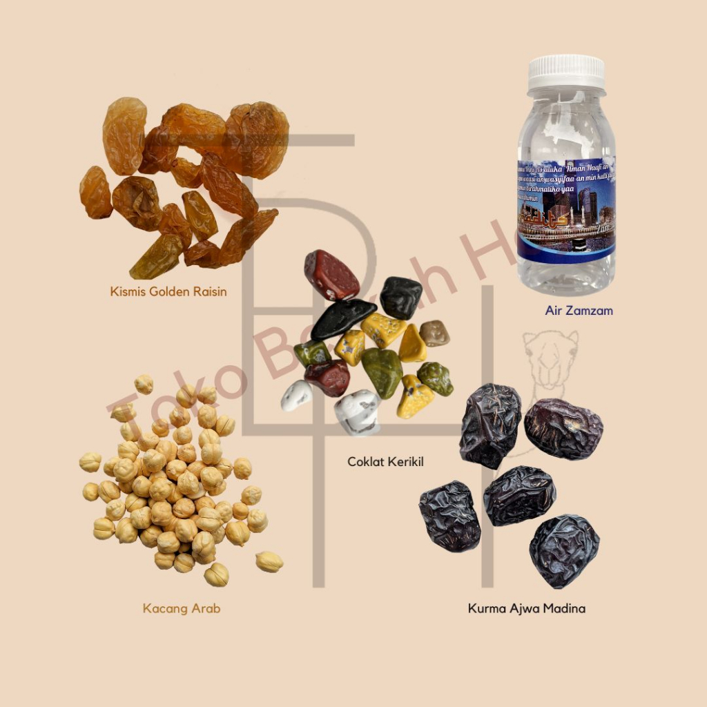 Paket Oleh Oleh Haji Ajwa + Coklat Kerikil