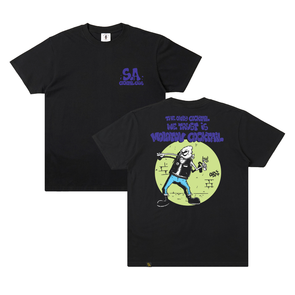 Sekepal Aspal - Cocktail Club Tshirt - Black