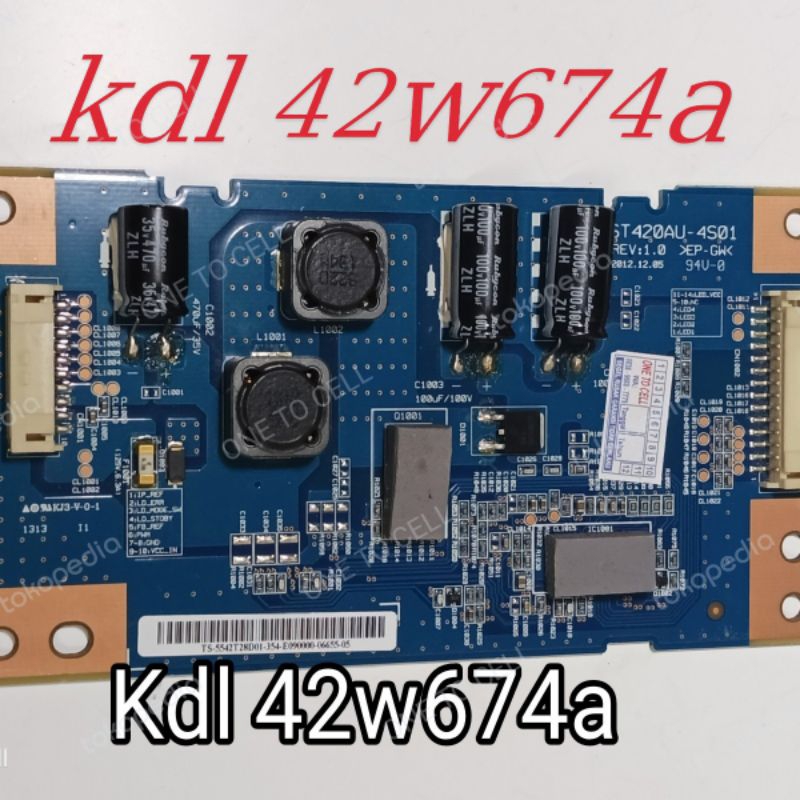 inverter tv sony kdl42w674a-balas backlight tv sony kdl 42w674a