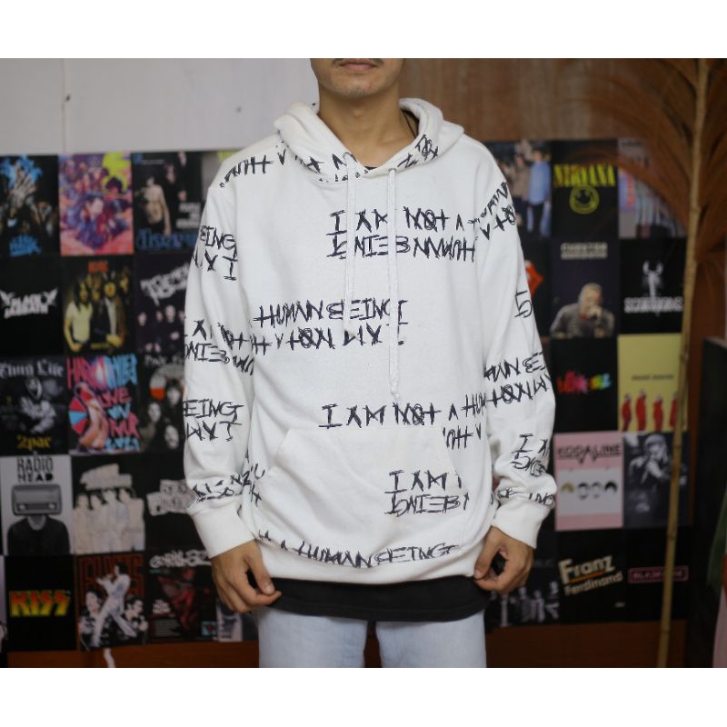 IM A NOT HUMAN BEING HOODIE / HOODIE SECOND ORIGINAL / SECOND BRANDED