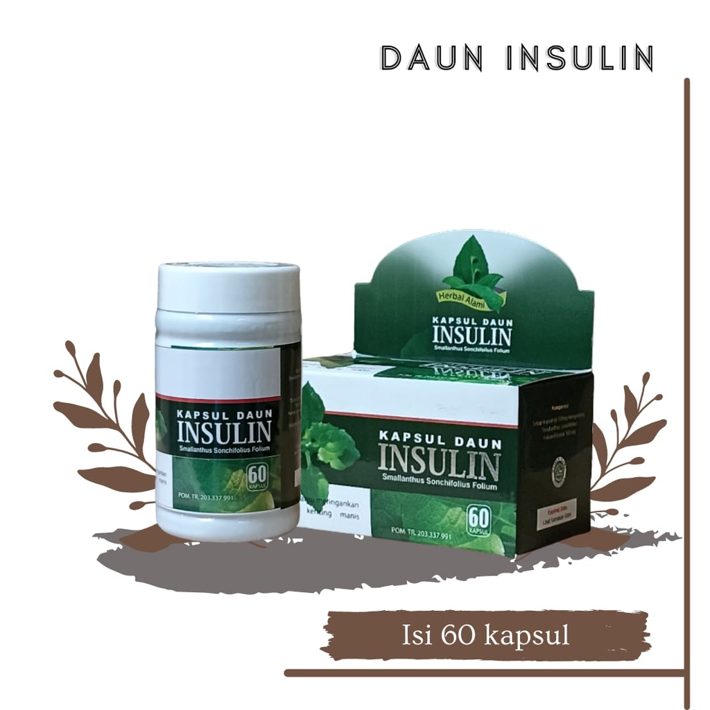 Kapsul Daun Insulin Membantu Meringankan Gejala Kencing Manis Diabetes