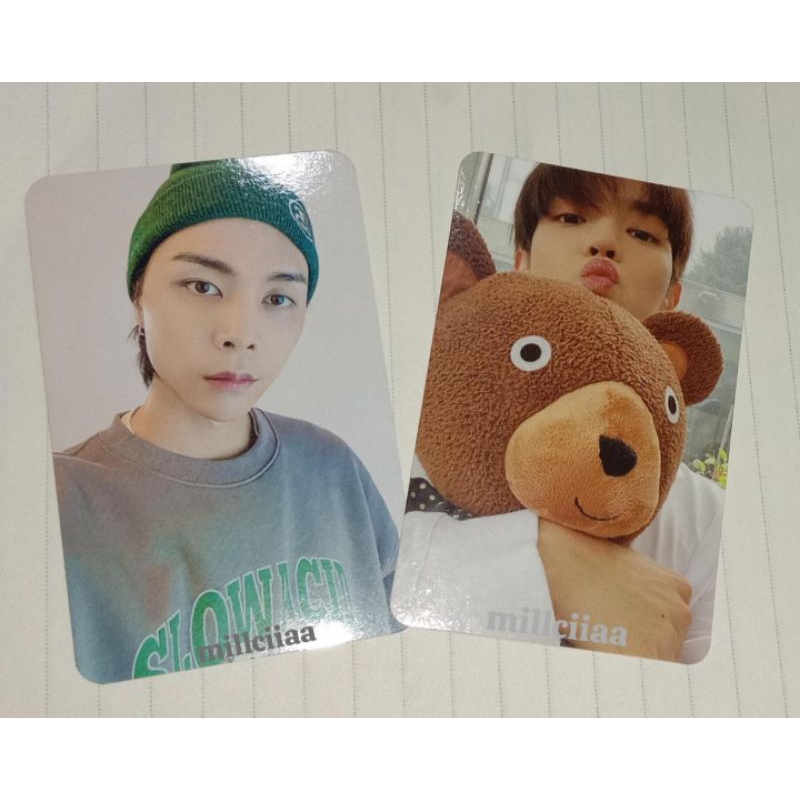 Photocard Taeyong boneka Sticker ver. & Johnny slowacid.