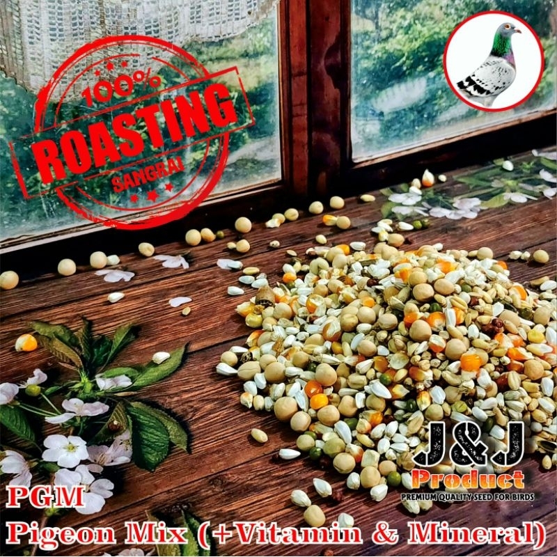 J&J Premium Seed Pigeon Mix 1kg merpati burung dara merpati pos