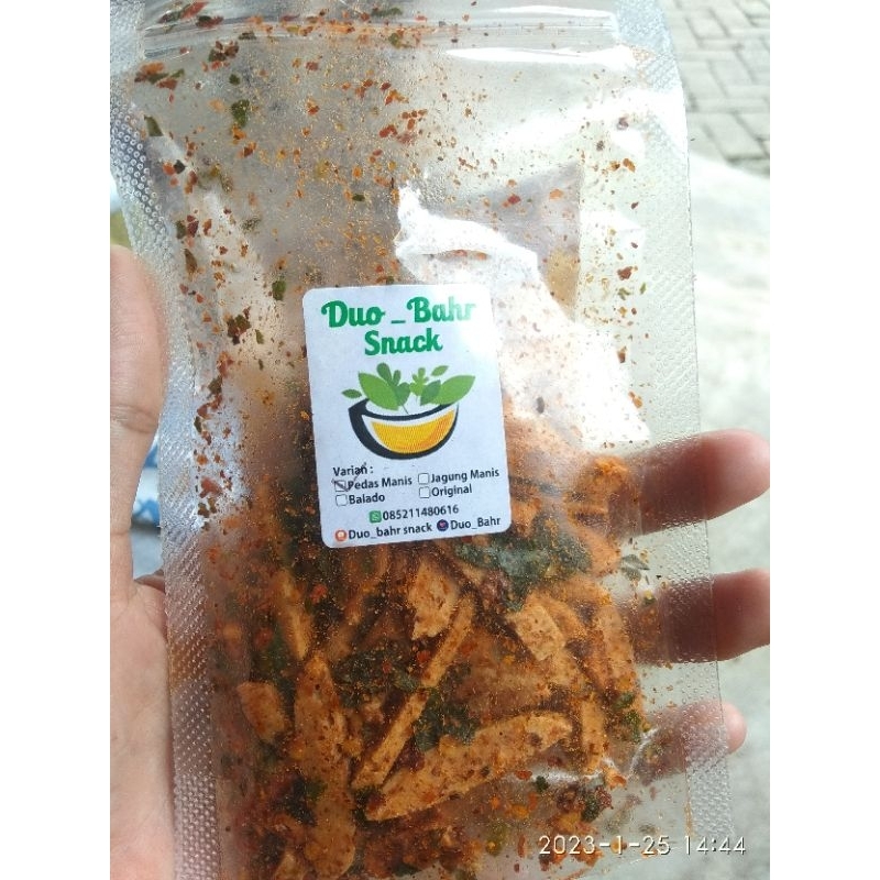 

Basreng stik pedas daun jeruk Netto 60g Kemasan pouch