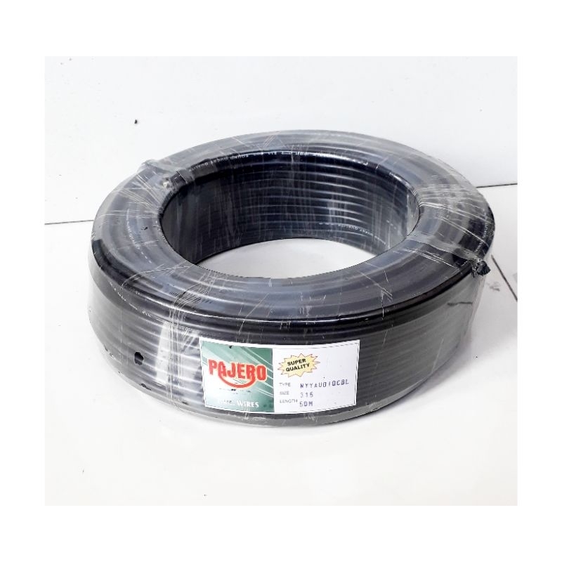 Kabel hyo 3x1.5 50 meter PAJERO Kabel serabut 3x1.5 hitam