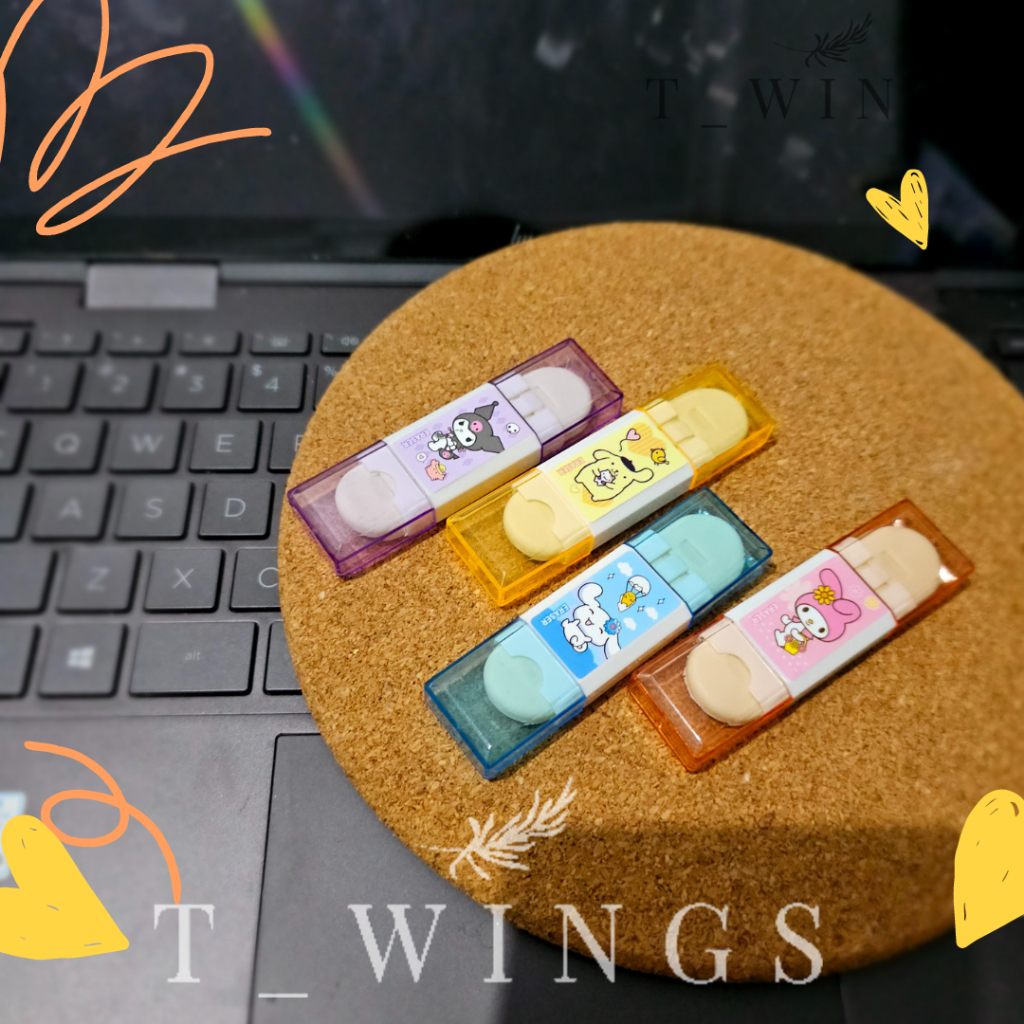 

PengHapus Sanrio Atas Bawah 2in1 / Hapusan Sanrio Kawaii Kueomi Melody Pompurin Cinamonroll