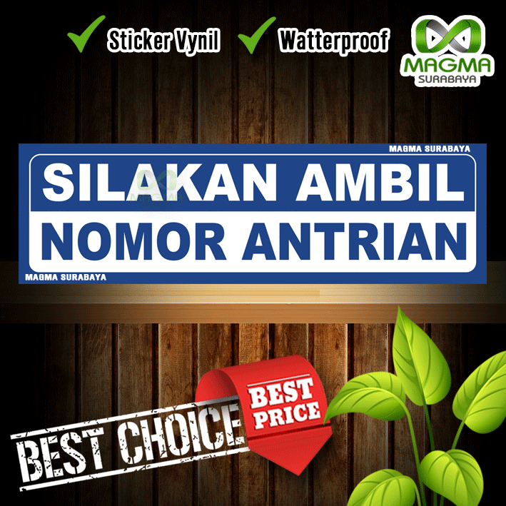 

Stiker Silakan Ambil Nomor Antrian