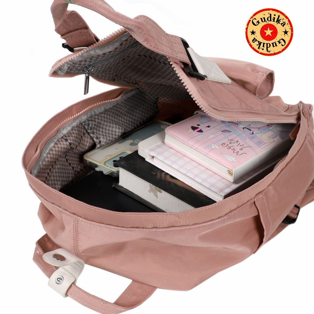 Tas GUDIKA Dougnut 5316 Backpack Waterproof Wanita Tas Ransel Laptop Anti Air Import Original | Ransel Cewek | Ransel Perempuan | Tas Wanita