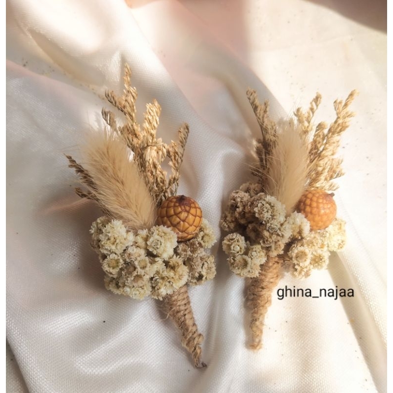 Corsage bunga jas pengantin, corsage flower, corsage premium, wedding corsage flower