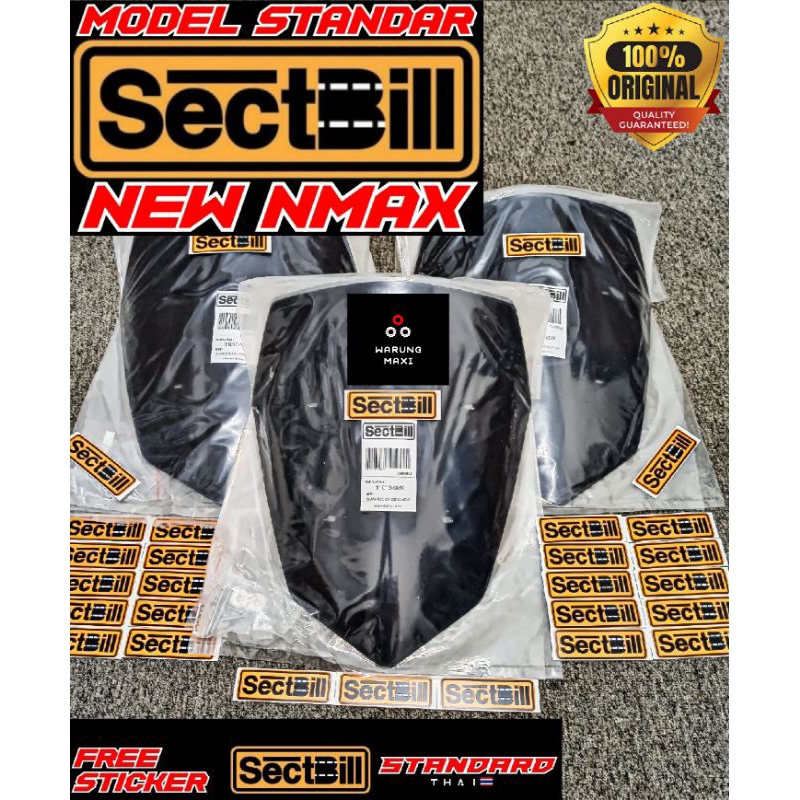 Windshield visor sectbill new nmax visor standar thailand original new nmax sectbill windshield stan