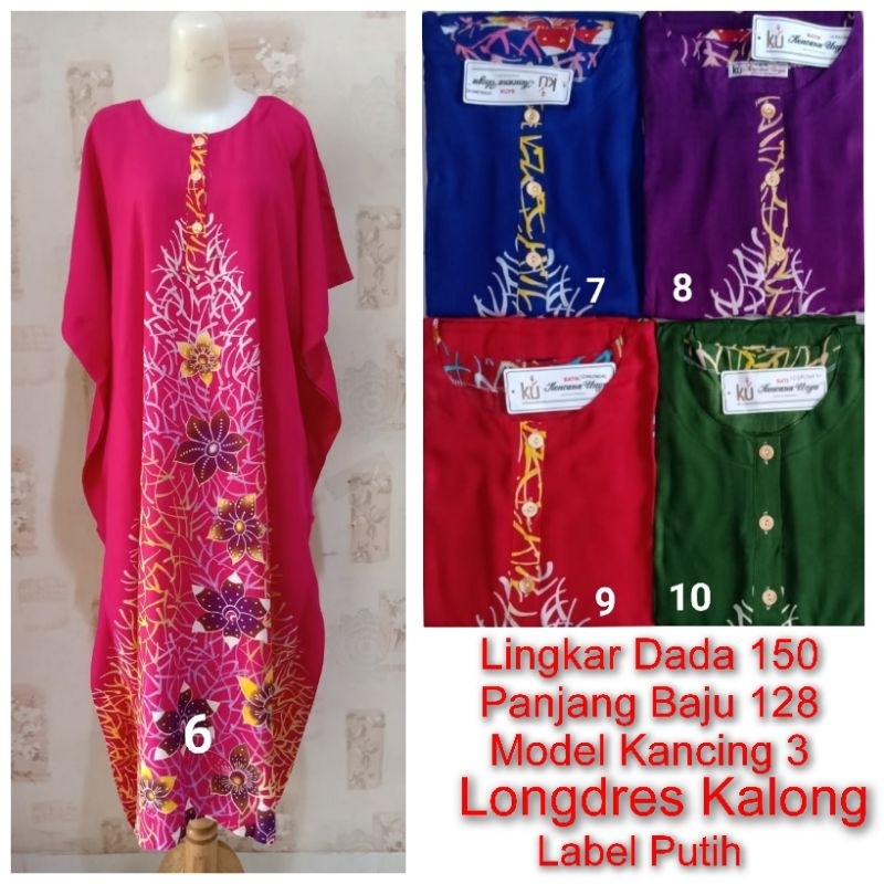 Longdres Kalong LD 150cm Kencana ungu Label Putih (KUP)