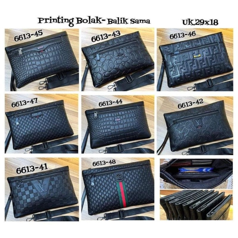 BEST SELLER cluth clutch handbag sling slingbag motif