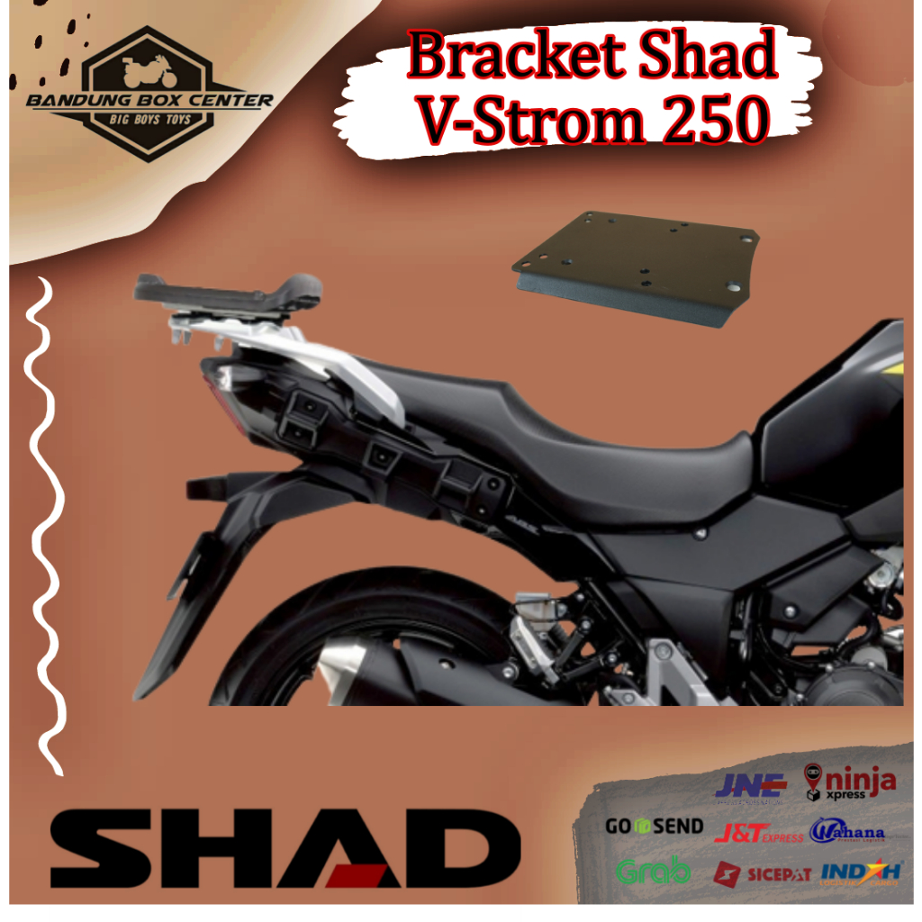 Bracket Box Breket Shad VStrom 250 Bracket Shad Suzuki V Strom 250 Breket Box Shad Suzuki V-Strom 25