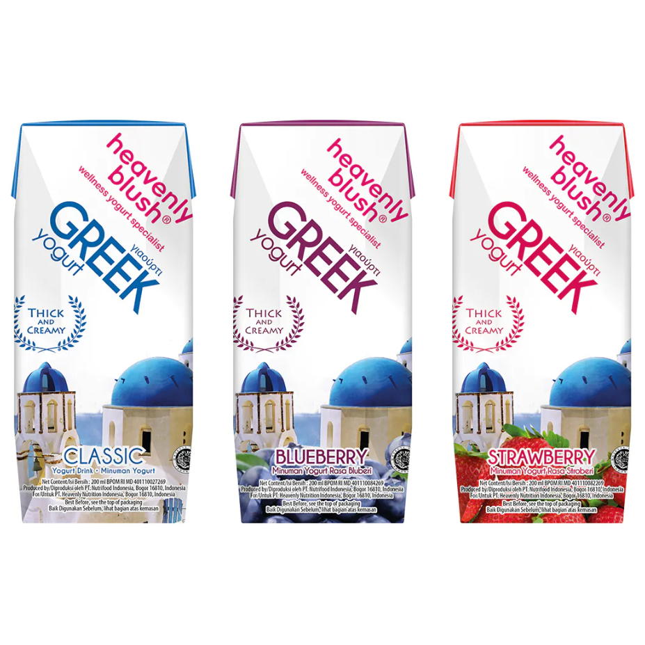 

Greek Heavenly Blush Yogurt 200 ml [SATUAN]