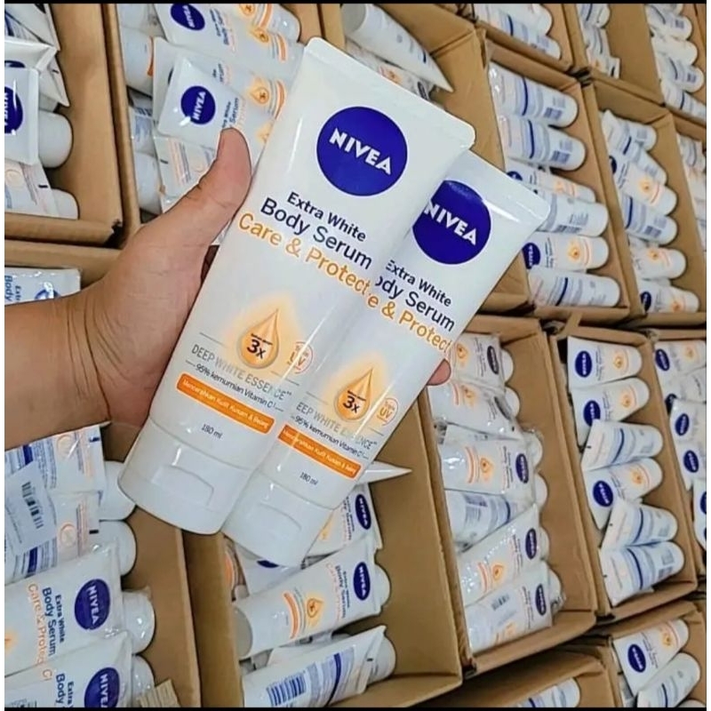 Nivea Body Serum Extra White Care &amp; Protect 180ml