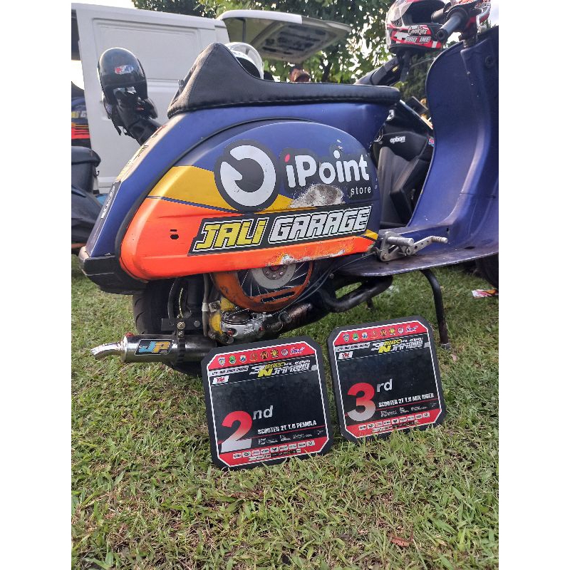 Knalpot vespa racing JP tipe kanan tune up kompetisi ffa
