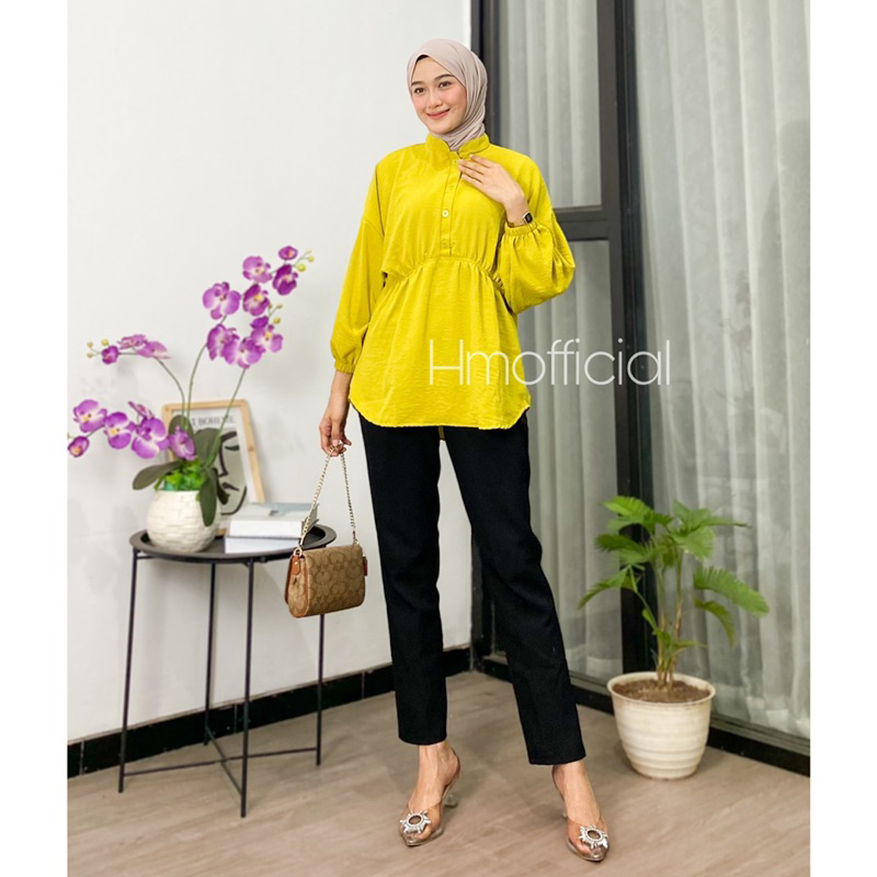 Amanda Blouse Serut Crinkle Premium