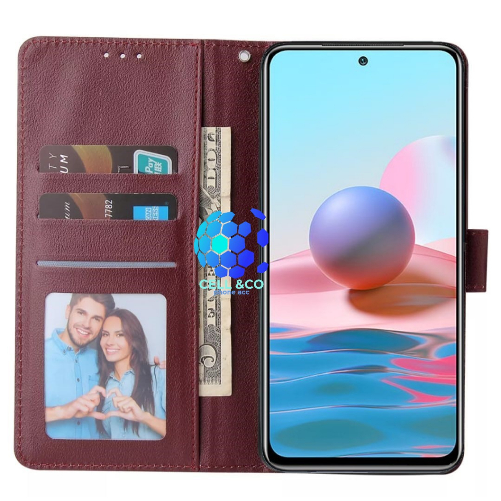 FLIP COVER REALME 10 PRO LEATHER WALLET PREMIUM FLIP CASE BUKA TUTUP KESING HP CASING FLIP CASE WALLET