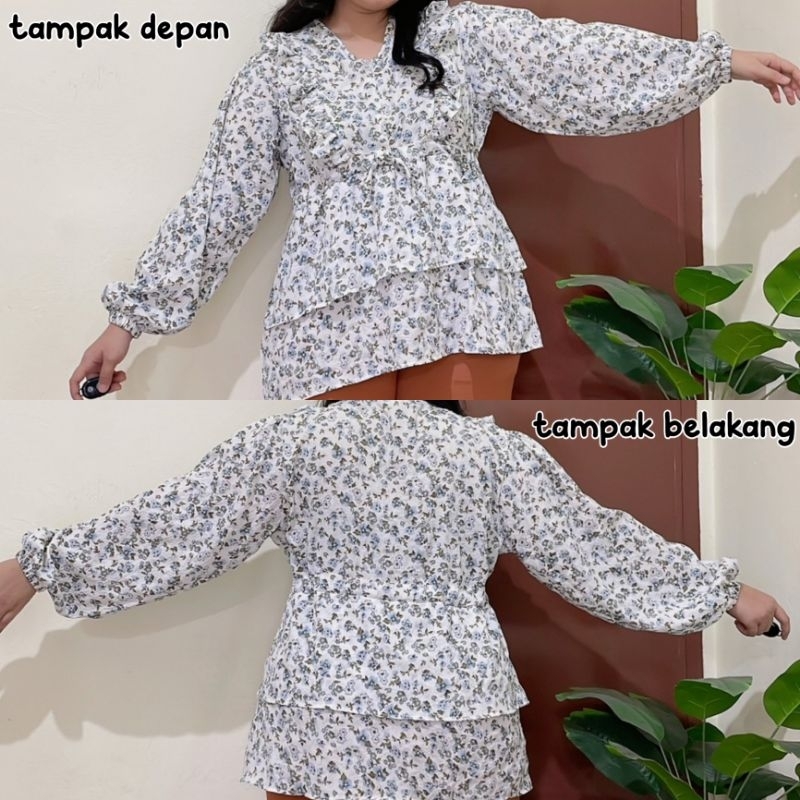 NONAT BLOUSE MOTIF SERUT JUMBO BIG SIZE OVERSIZE