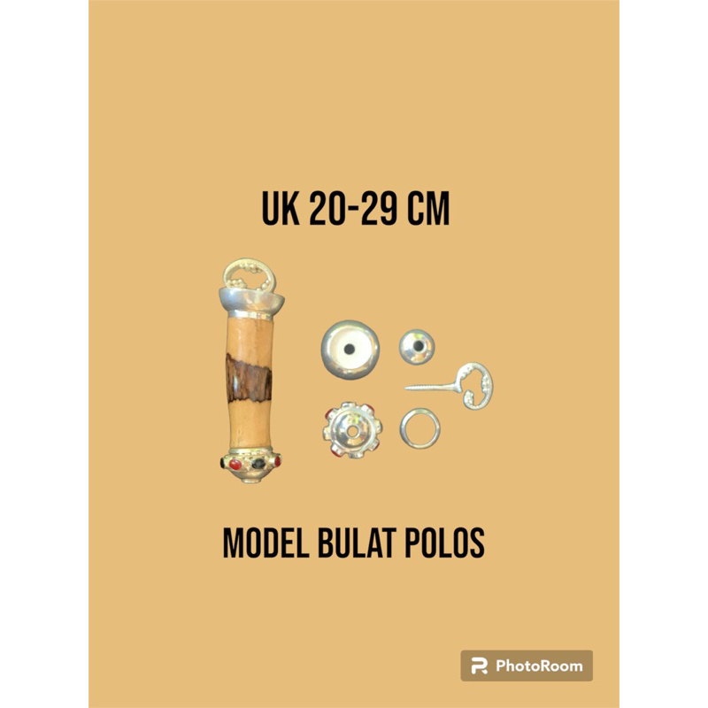 Accecories Handle Keris Grantim/Cenangan kecil uk bilah 20-29 cm model bulat