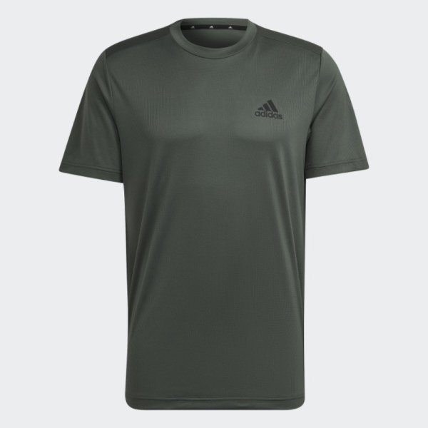 {MixaStore} ADIDAS TRAINING T-Shirt AERO D2M Sport Pria Hijau HL2456 - US : XL Murah