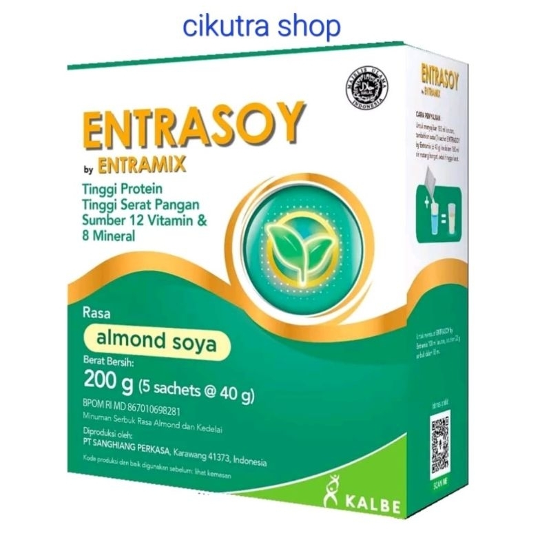 

Entrasoy Almont Soya 200gr (5 sachet @ 40gram)