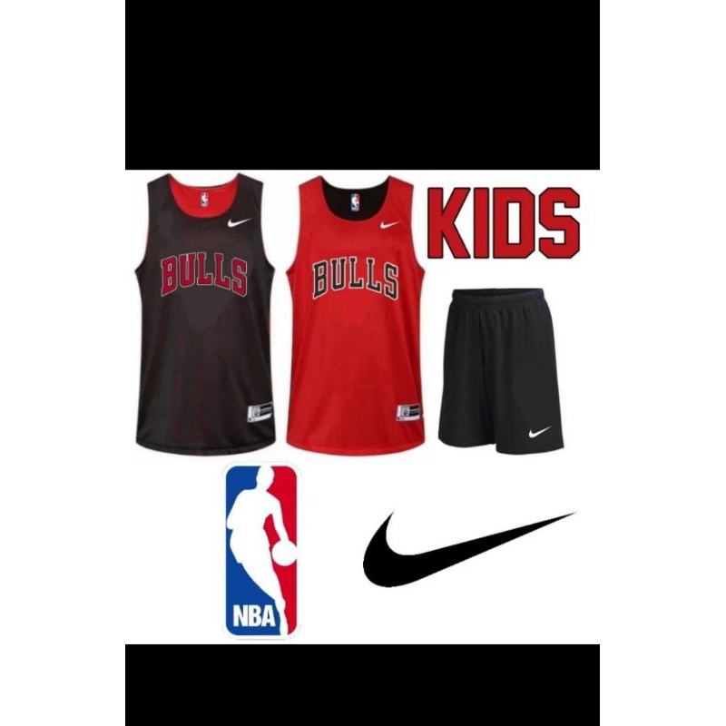 JERSEY BASKET ANAK/JERSEY BASKET NBA BULLS ANAK-REVERSIBLE