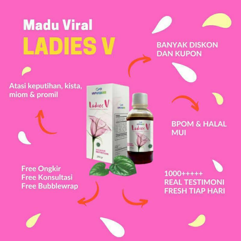 

Ladies V Infinesse Original _ Madu herbal mengatasi Keputihan, kista, miom,PROMIL dll)