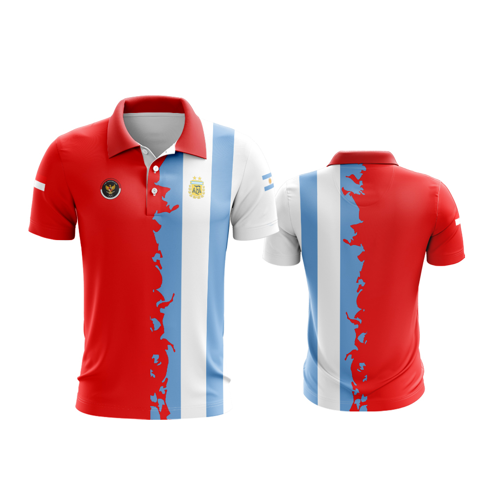 Kaos Baju Tinas Indonesia X Argentina fifa matchday 2023 Kemeja Wangki Jersey Printing
