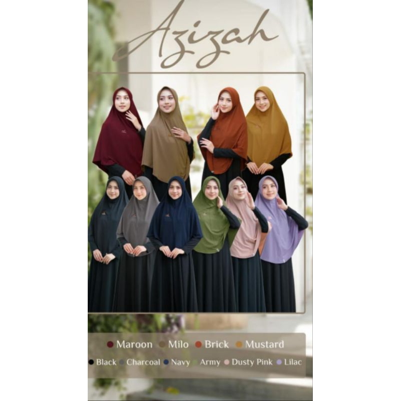 BERGO AZIZAH BY ADEN / Bergo Aden / Aden Hijab / Hijab Instan / khimar aden