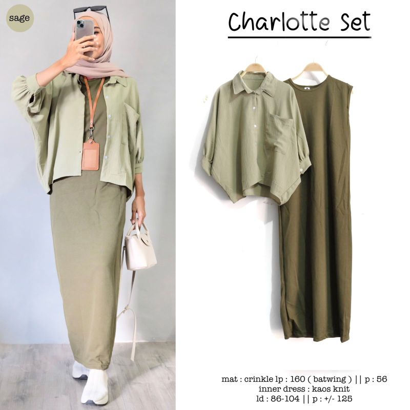 CHARLOTTE SET BAJU WANITA