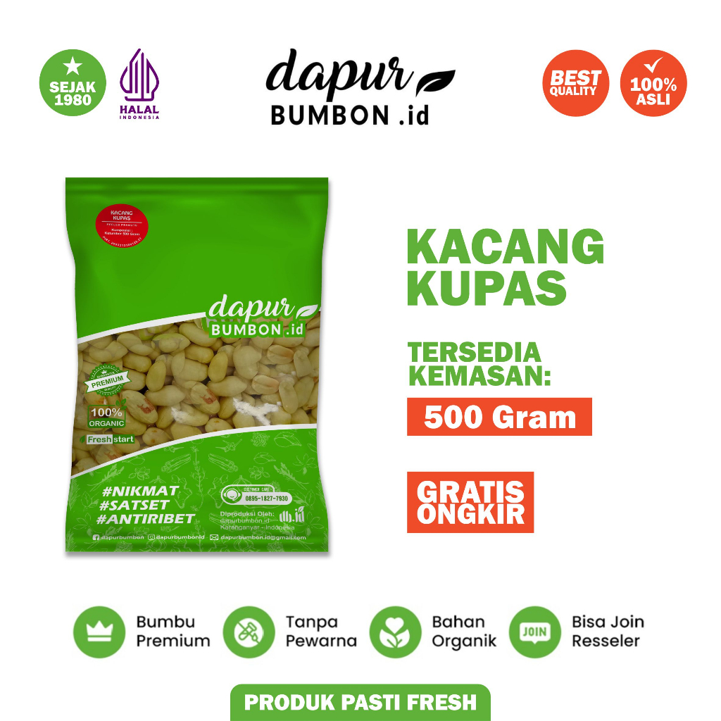 

Kacang Tanah Kupas Plastik 500 Gram Peeled Peanuts 100% Original Kualitas Super Tanpa Campuran Asli Berkualitas