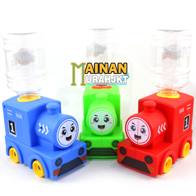 MAINANKEI MAINAN ANAK MURAH AU17 KERETA WATER DISPENSER MAINAN ANAK TRAIN WATER DISPENSER LUCU DISPENSER AIR