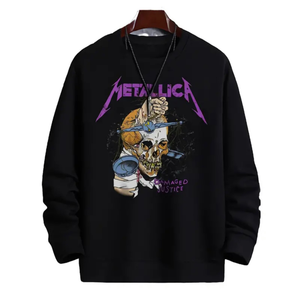 crewneck metalica premium unisex