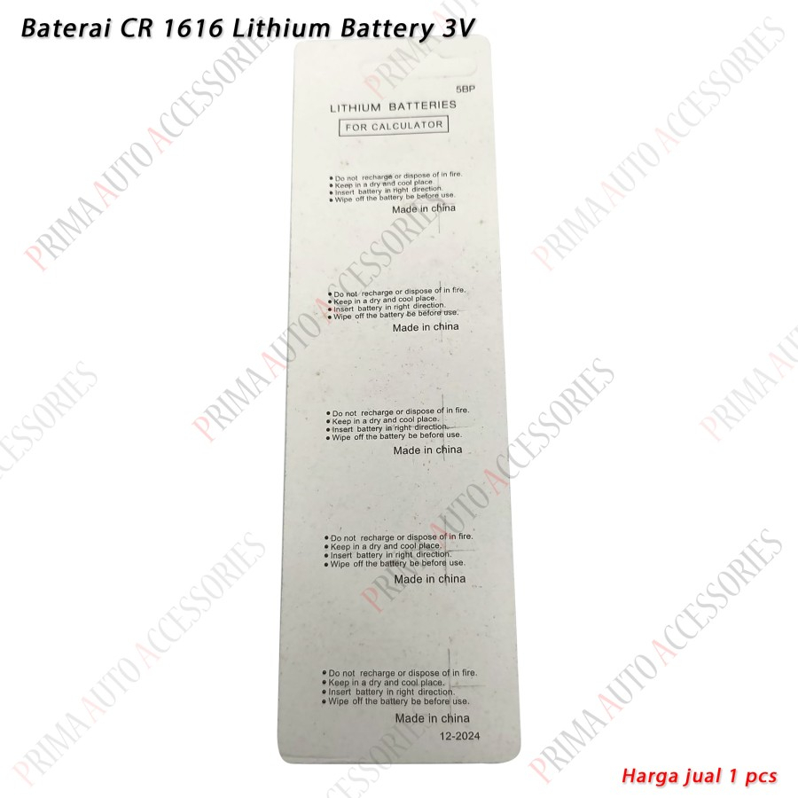 Batre Baterai Lithium CR1616 3V