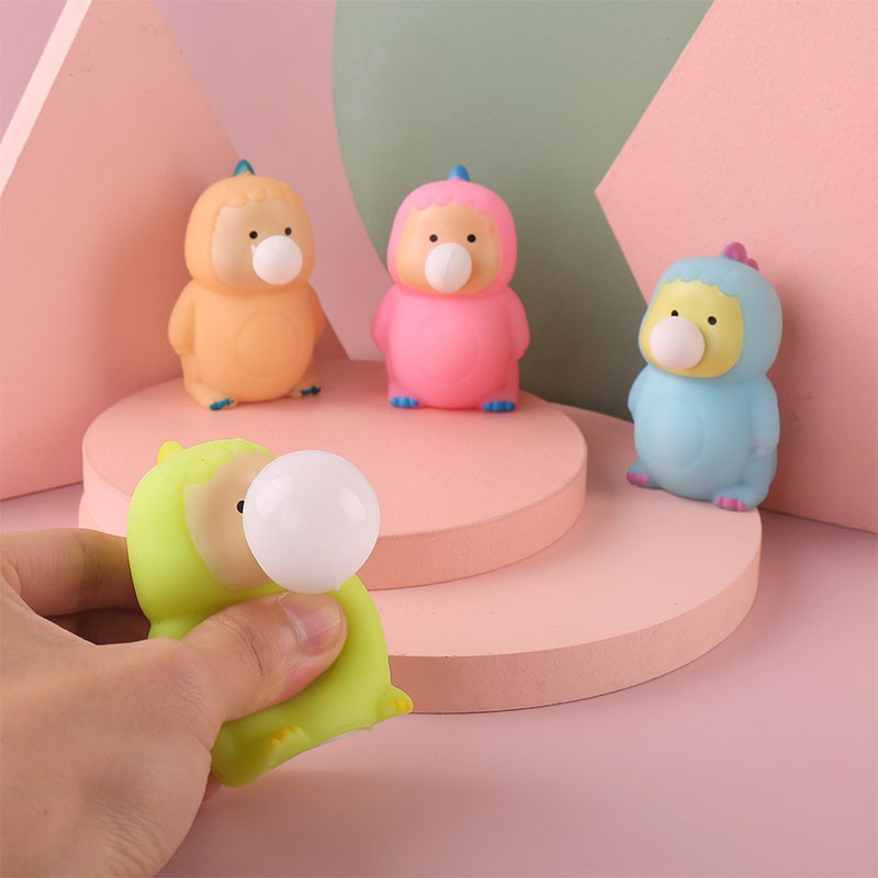 Mainan Squishy Bayi Dino Pop It Karet Silikon Balon Silicon Mainan Pencet Lucu