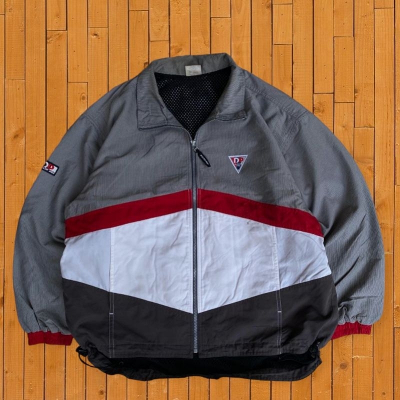 Jaket Vintage Dunlop Colourblock Size XL fit 3XL Second Original