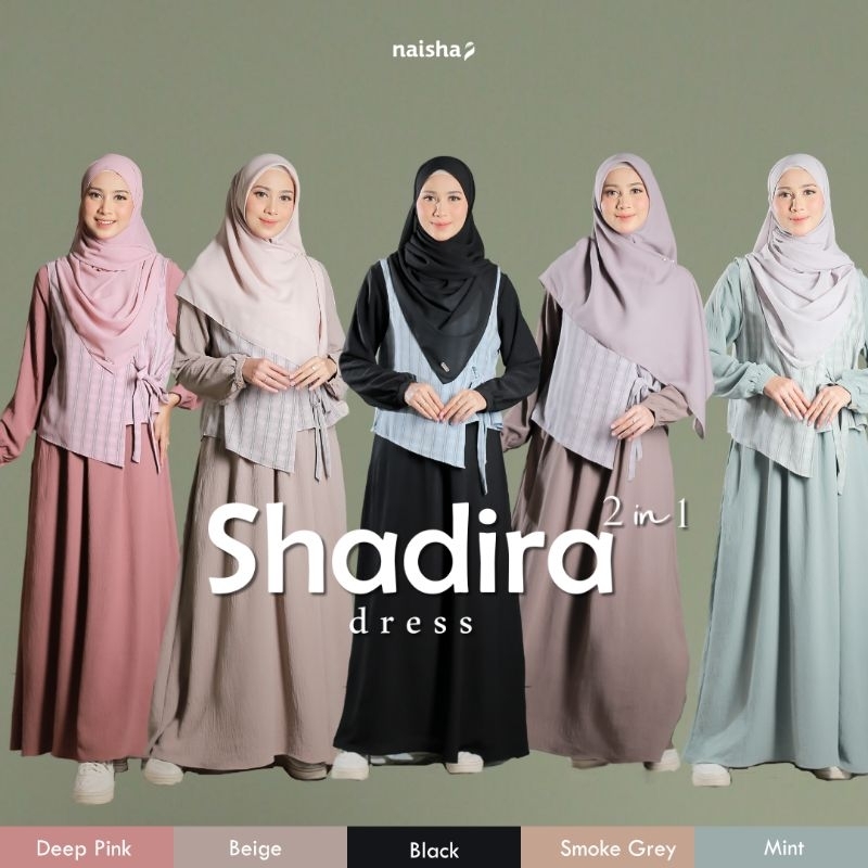 Naisha Gamis Vest Shadira Dress 2 in 1