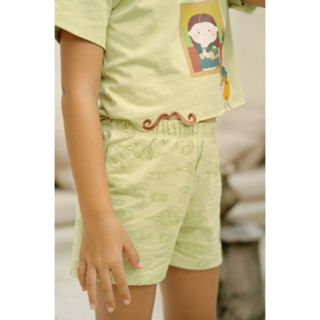 Bohopanna Bianca Set 1-14 Tahun The Overtee x Bohopanna Setelan Piyama Pendek Fashion Anak Perempuan