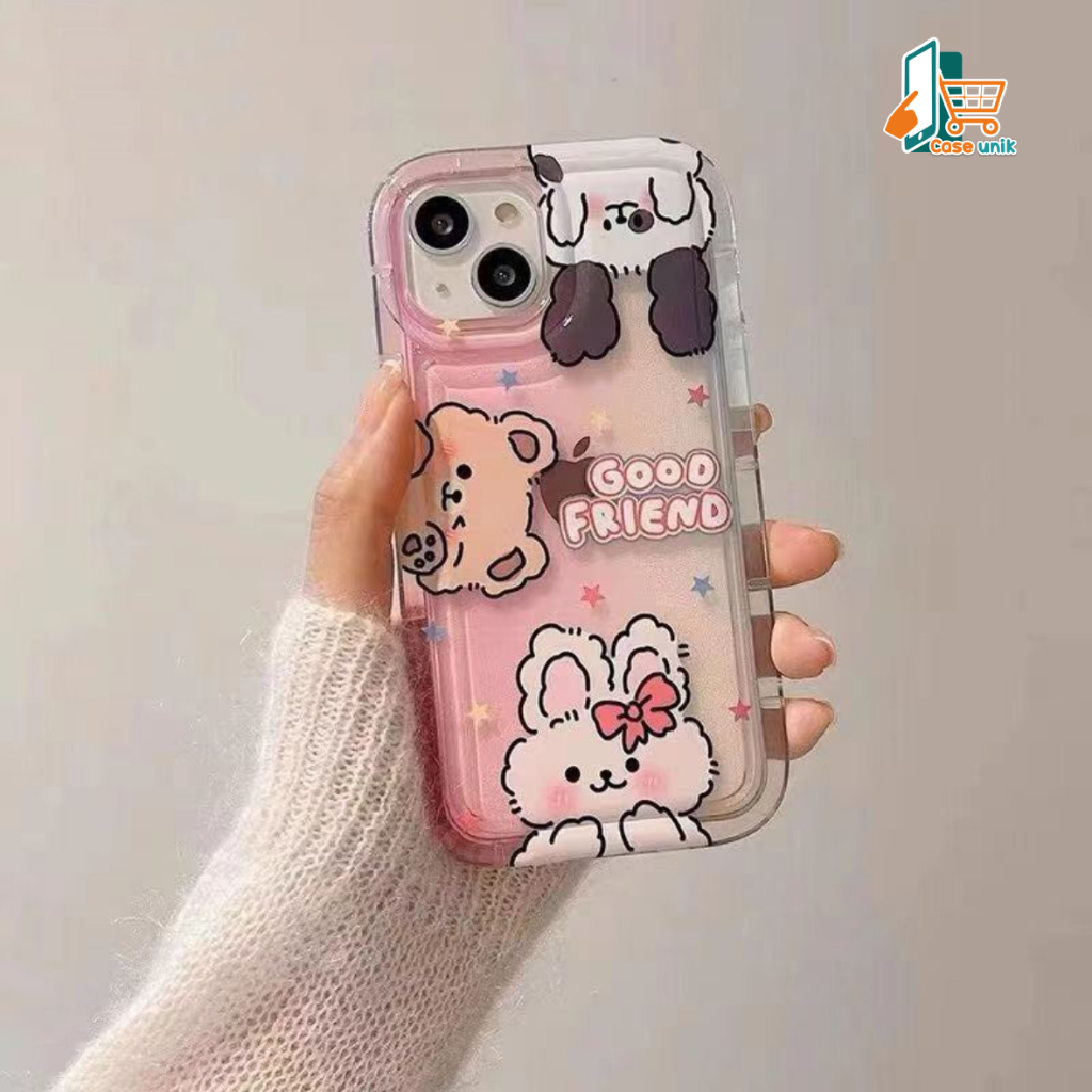 SS825 SOFTCASE SILIKON AIR BAG CUTE CARACTER FOR OPPO A3S A5 A1K A5S A7 A12 F9 A11K A15 A15S A16 A16S A54S A16K A16E A17 A17K A31 A8 A5 A9 A37 NEO 9 A52 A92 A72 A53 A33 2020 A54 4G A55 4G CS5886