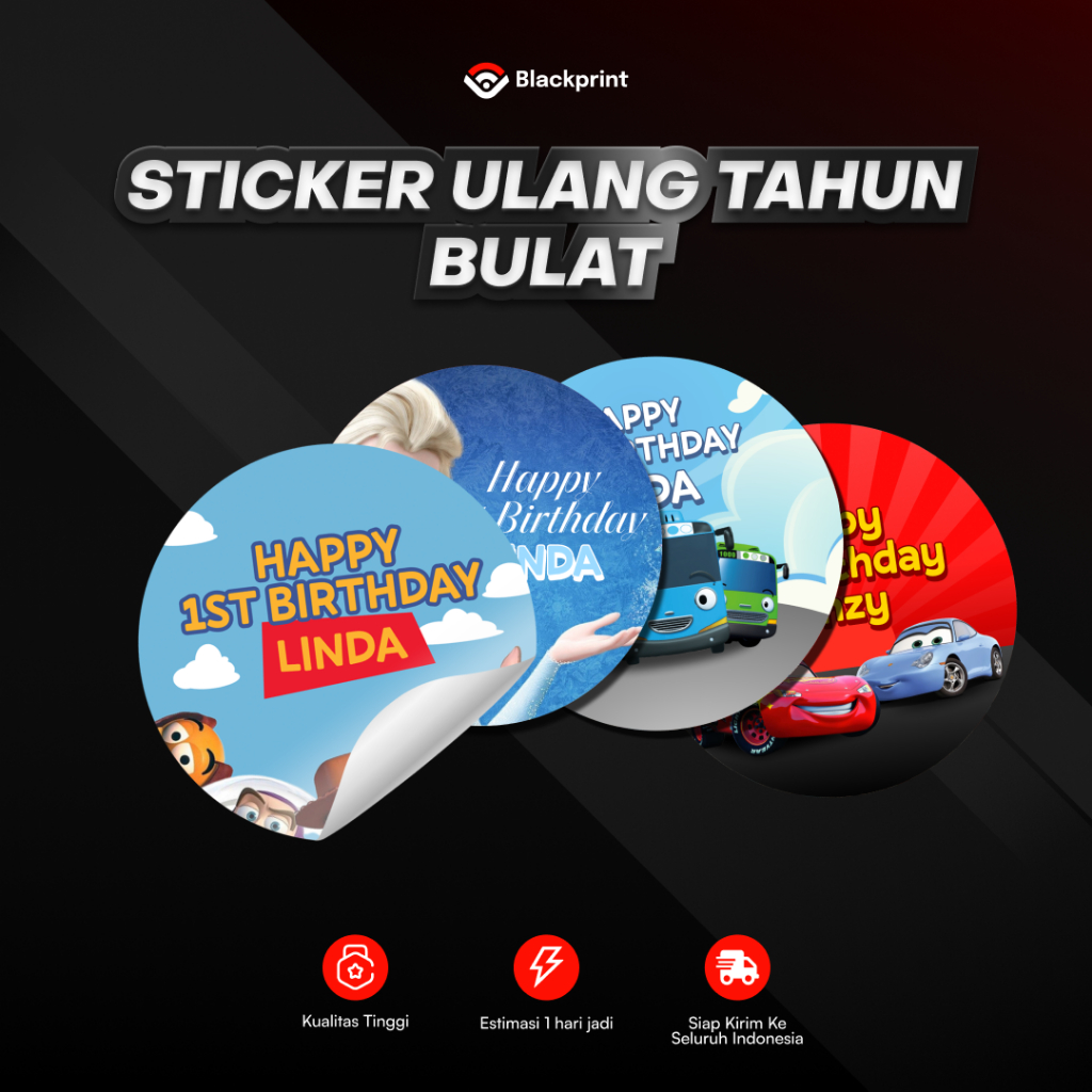 

Cetak Stiker Ulang Tahun Anak / Stiker Happy Birthday / Stiker Ulang Tahun Custom - Chromo