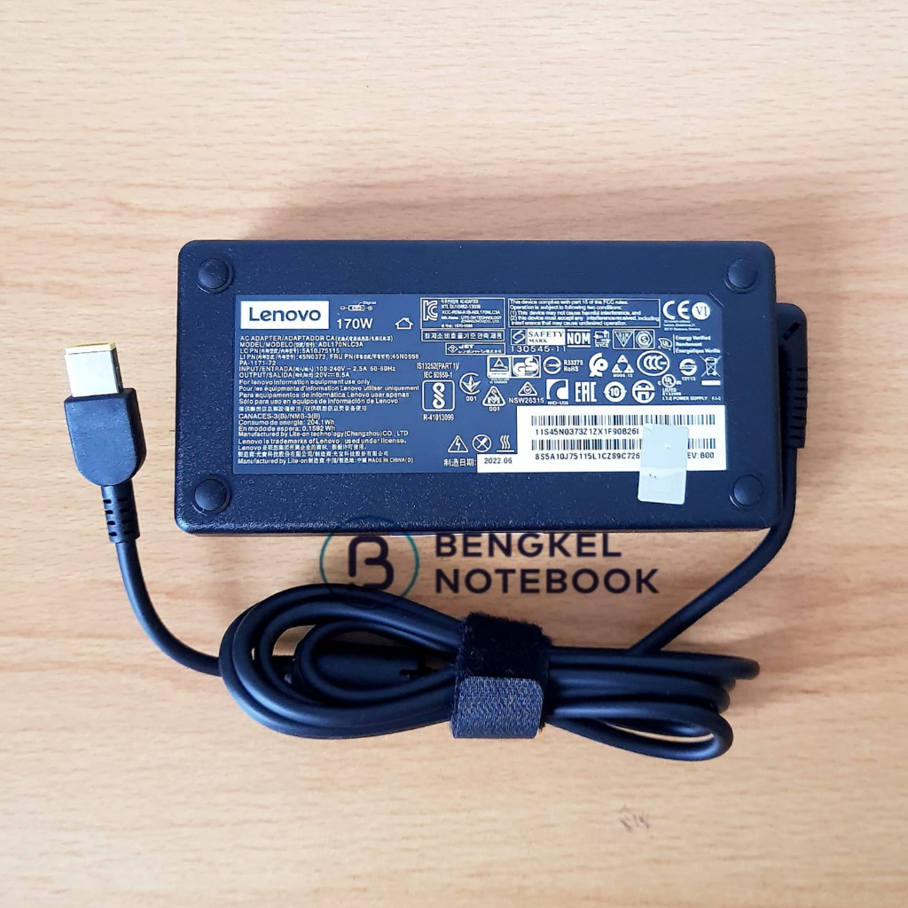 Adaptor Lenovo ADL170NLC3A 20v 8.5a USB PIN Tebal Original