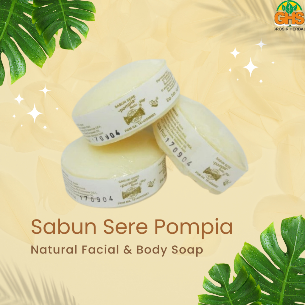 SABUN Sereh POMPIA per pcs | Sabun Pompia |Sabun Sereh 80 g
